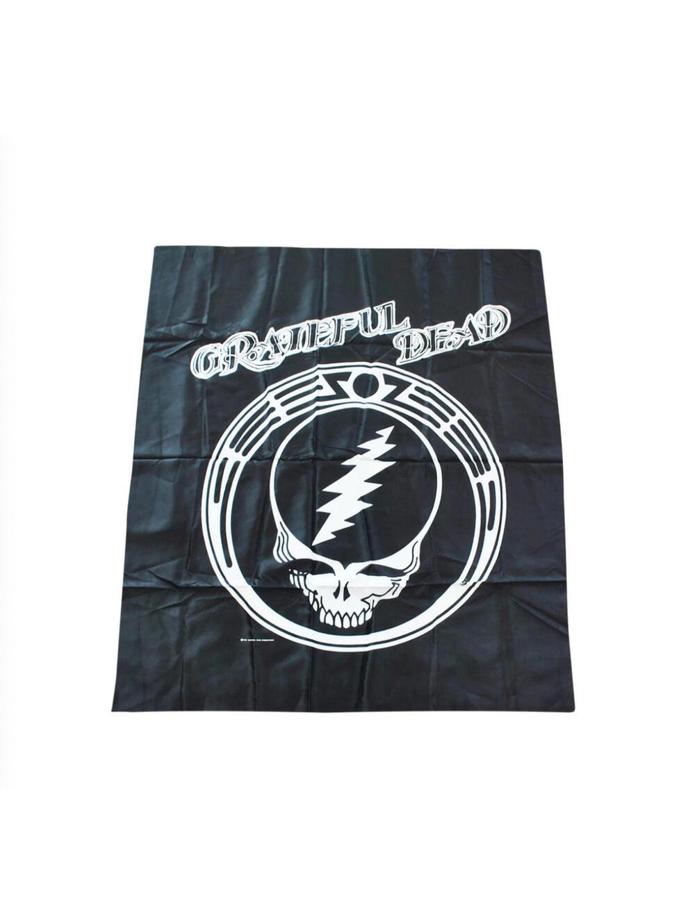 Vintage Grateful Dead 1988 Band Music Skull Black 80s Banner